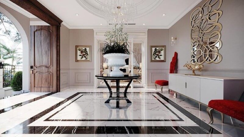 Bàn tiền sảnh đẹp, sang trọng cho biệt thự, nhà phố đương đại.